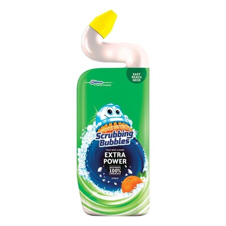 Scrubbing Bubbles Extra Power Citrus Scent Toilet Bowl Cleaner and Delimer 24 oz Gel 71586